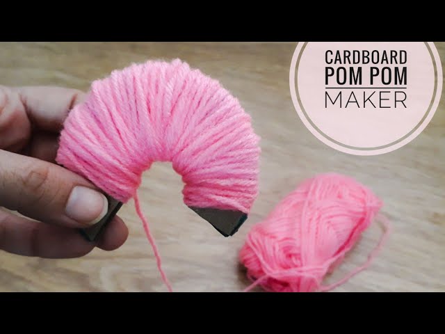 1 min/Perfect Pom Pom Balls Making/Woolen craft ideas 