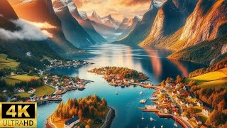 Noruega 4k  Paisajes Hermosos del Mundo 4k