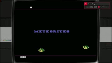 Meteorites [Atari 5200] The Ultimate Asteroids Clone That Defied Atari!  Classic Space Shooter 1983