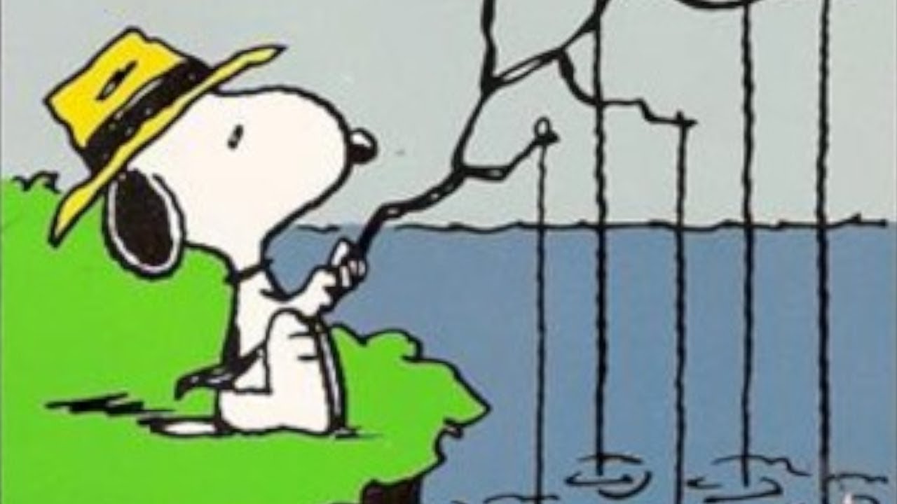 Snoopy does fishing 🎣 