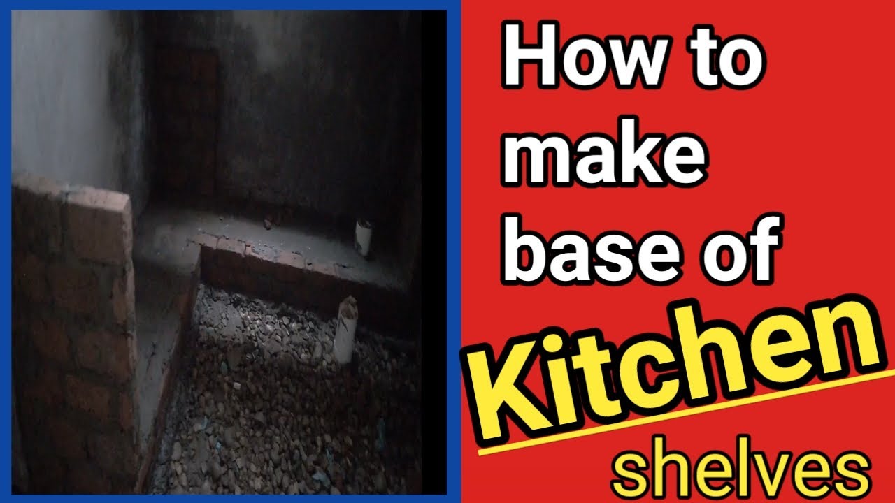 How to make base of your kitchen shelves Urdu/Hindi YouTube