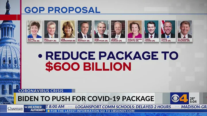 Republican senators to meet with Biden to discuss coronavirus relief