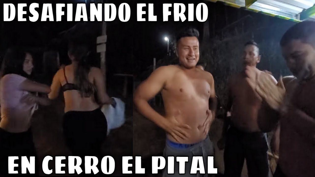 Mira el reto extremo que hacen estos chicos desafiando el frio de el Pital. Parte 5