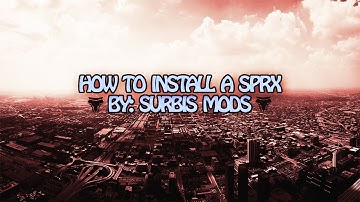 [CFW/TUT] How To Install A SPRX Mod Menu!