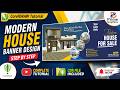 Real Estate Banner Design in CorelDRAW | Easy Step by Step Tutorial | Free CDR