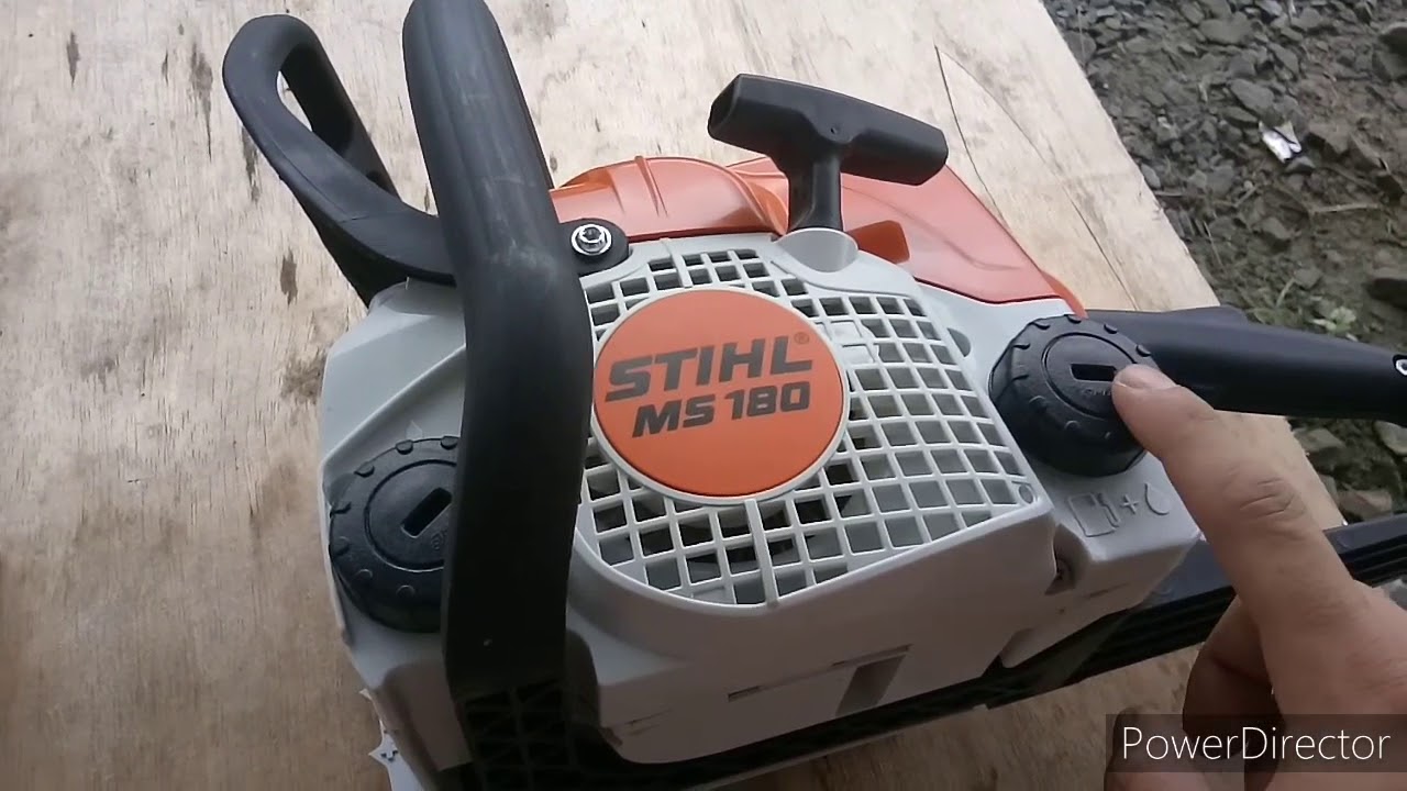 Stihl MS180 Chainsaw Unboxing and First Start - YouTube