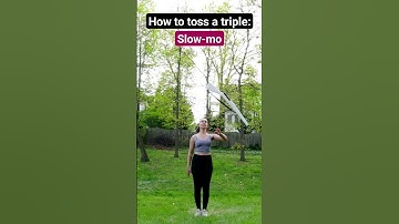 How to toss a triple on rifle 😮 | #colorguard #marchingband #dci