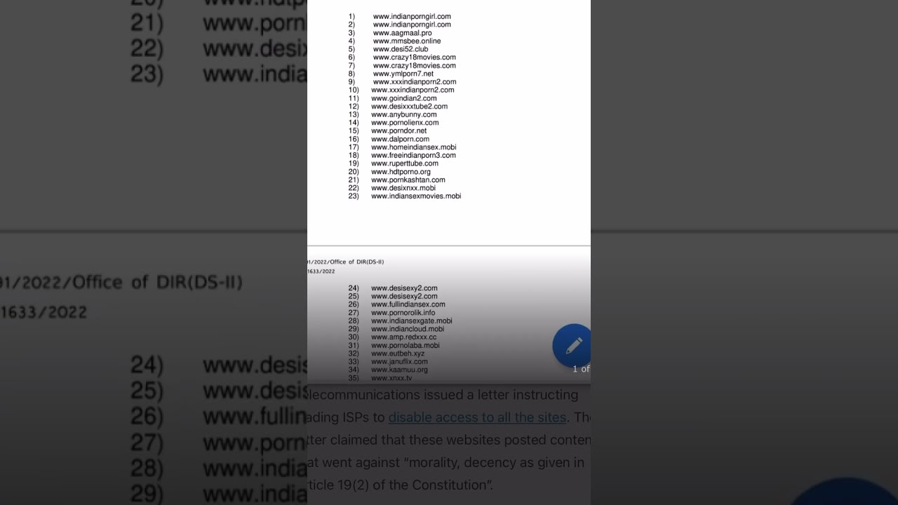 Indian Govt order to ban 63 porn sites ! Porn ! Ban