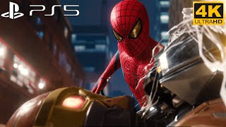 The Amazing Spider Man Catches Herman The Shocker Scene 4K ULTRA HD - Spider-Man Remastered PS5