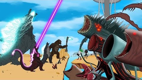 Rescue Team Godzilla & Kong from Evolution Of Bloop: Story of Trnsformation ! Godzilla Cartoon