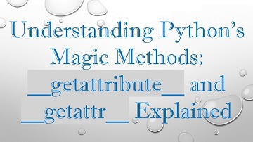 Understanding Python