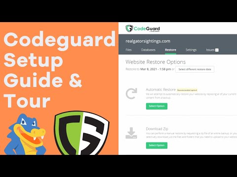 Codeguard Setup and Tour - HostGator Tutorial