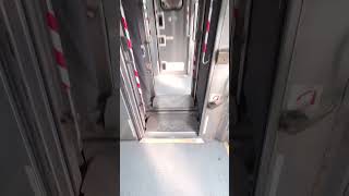 Crossing Between Amtrak Amfleet I Cars