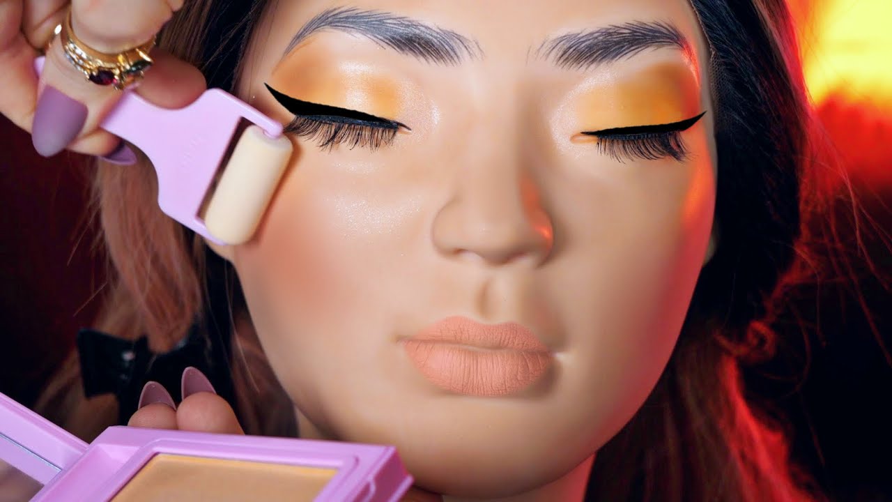 ASMR Makeup on Mannequin (Whispered)