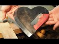 バレンタインデーなのでハートのナイフ作ってみたわ♡/ Making a Valentines Heart Knife.