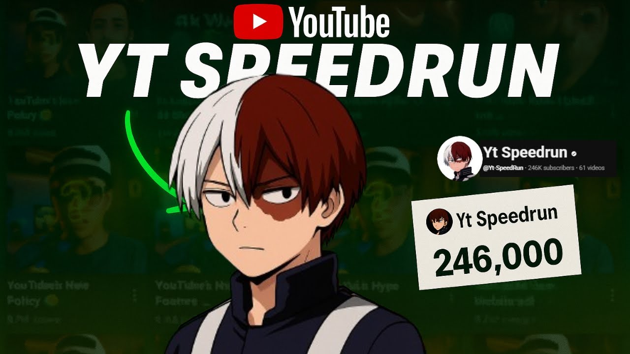 Yt Rapprt How YT Speed run Hit 244K Subscribers with Only 60 Videos 🔥 | @Yt ...