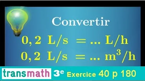 Comment convertir des L min en m3 h ?