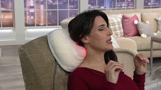 Homedics 3D Shiatsu Heated Mage Pillow With Cover And Qvc