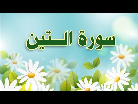 سورة التين مكررة الحصري المعلم  