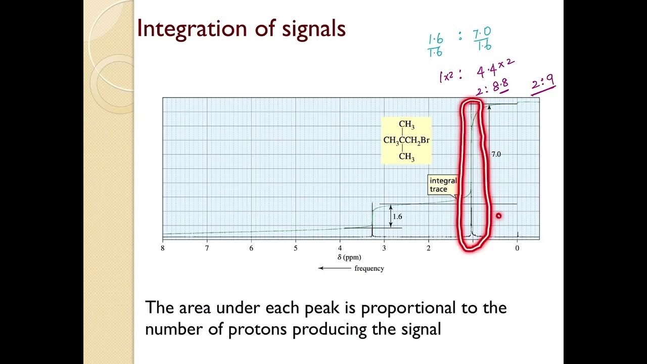 NMR Spectroscopy Part 6 Integration of NMR signals YouTube
