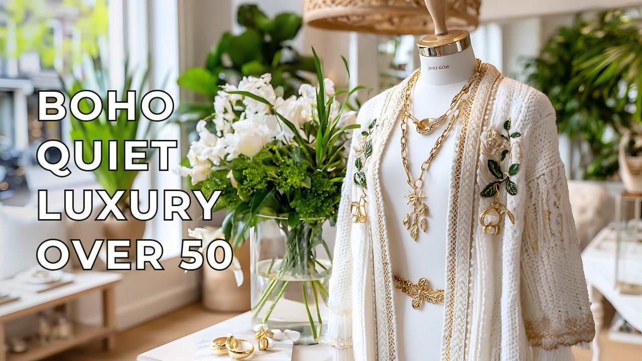 Boho Fashion Meets Quiet Luxury High-End Minimalist Styling Secrets for Sophisticated Women Over 50