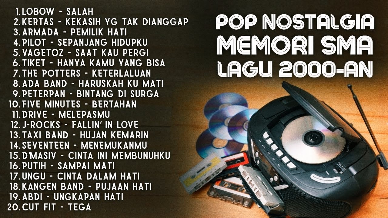 BEST POP INDONESIA 2000-AN HITS VERSI AKUSTIK BUAT SANTAI & KERJA | Playlist Lagu Kenangan Nostalgia