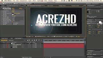 After Effects Tutorial: Basic Text & Knoll Light Factory Animation. Part 1. by AcrezHD