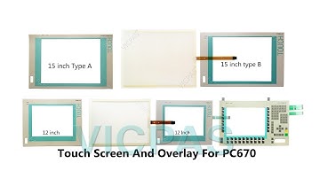 Touch Screen Panel For Siemens Panel PC670 Repair With Membrane Keypad,Front Overlay and Lcd Display