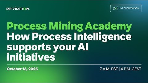 Process Mining Academy: How Process Intelligence supports your AI initiatives