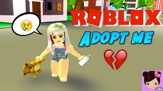 I Turned into a Baby in Roblox & My Dad Abandons Me - Adopt me Roleplay