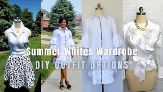 My Summer Whites Wardrobe| Vogue 9299 Simplicity 8456 | Newlook 6560
