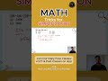 Math - tricks for Simplification Part 2 #Practice #viral #trending #shorts #tyshorts