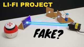 Is it Fake? Li-Fi project | How to transmit data with light | Best School science project