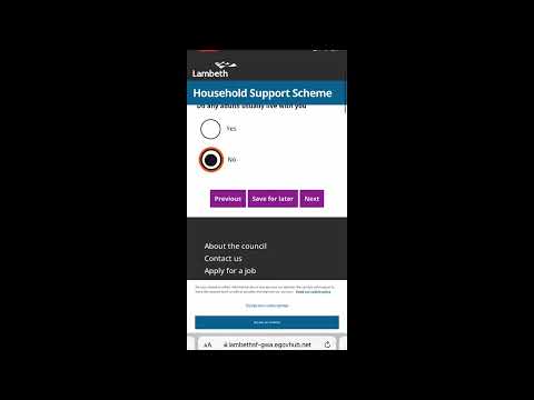 Lambeth Household Support Scheme Tutorial