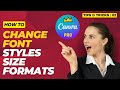 TIPS &amp; TRICKS CANVA PRO 02 | HOW TO CHANGE FONT STYLE, SIZE, FORMATS | KANNADA