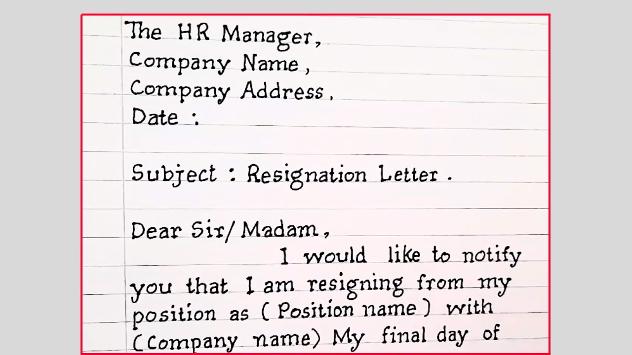 How To Write Resignation Letter For Job New Job Resignation Letter
