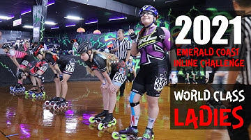 Action Packed Race On Inline Skates For World Class Ladies