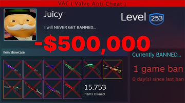 my $500,000 Steam Inventory BANNED... (my reaction)