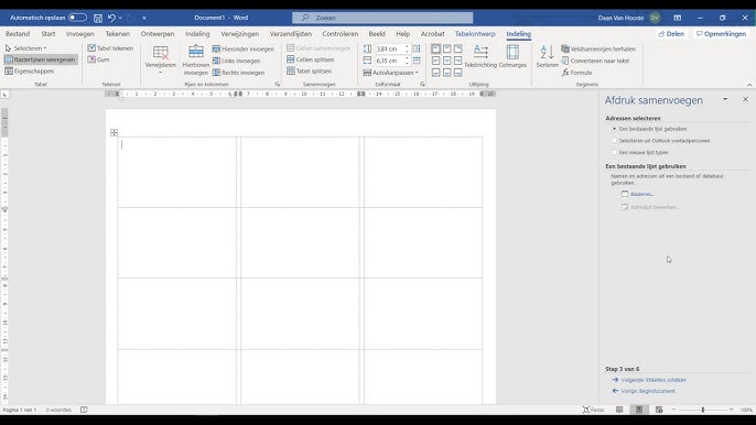 Adresetiketten Maken Met Afdrukken Samenvoegen - Youtube