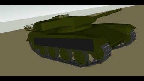 3D tank animation SKETCHUP SketchyPhysics