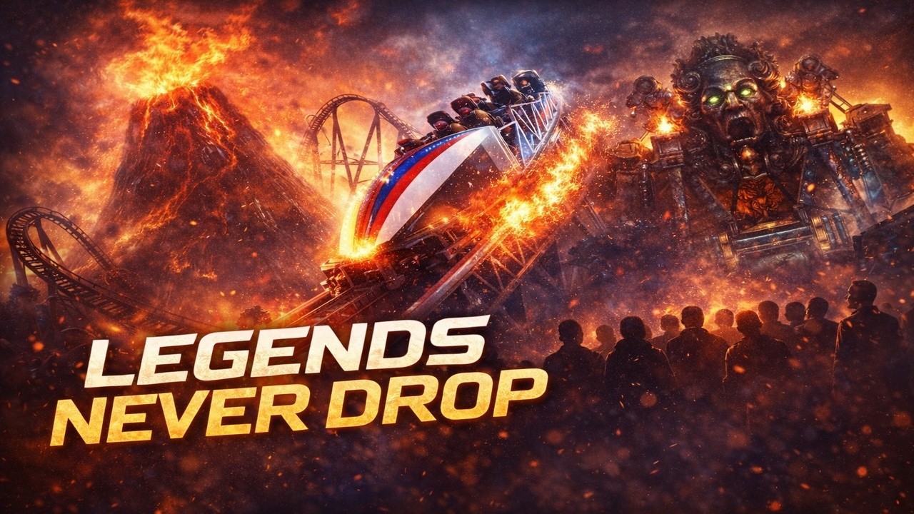 Legends Never Drop 🎢🔥 | Volcano, Hypersonic & The Crypt Tribute – Kings Dominion (AI Anthem)