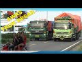 Spotting truk panjang  truk gandeng truk trailer hino faw ud quester fuso izusu fighter