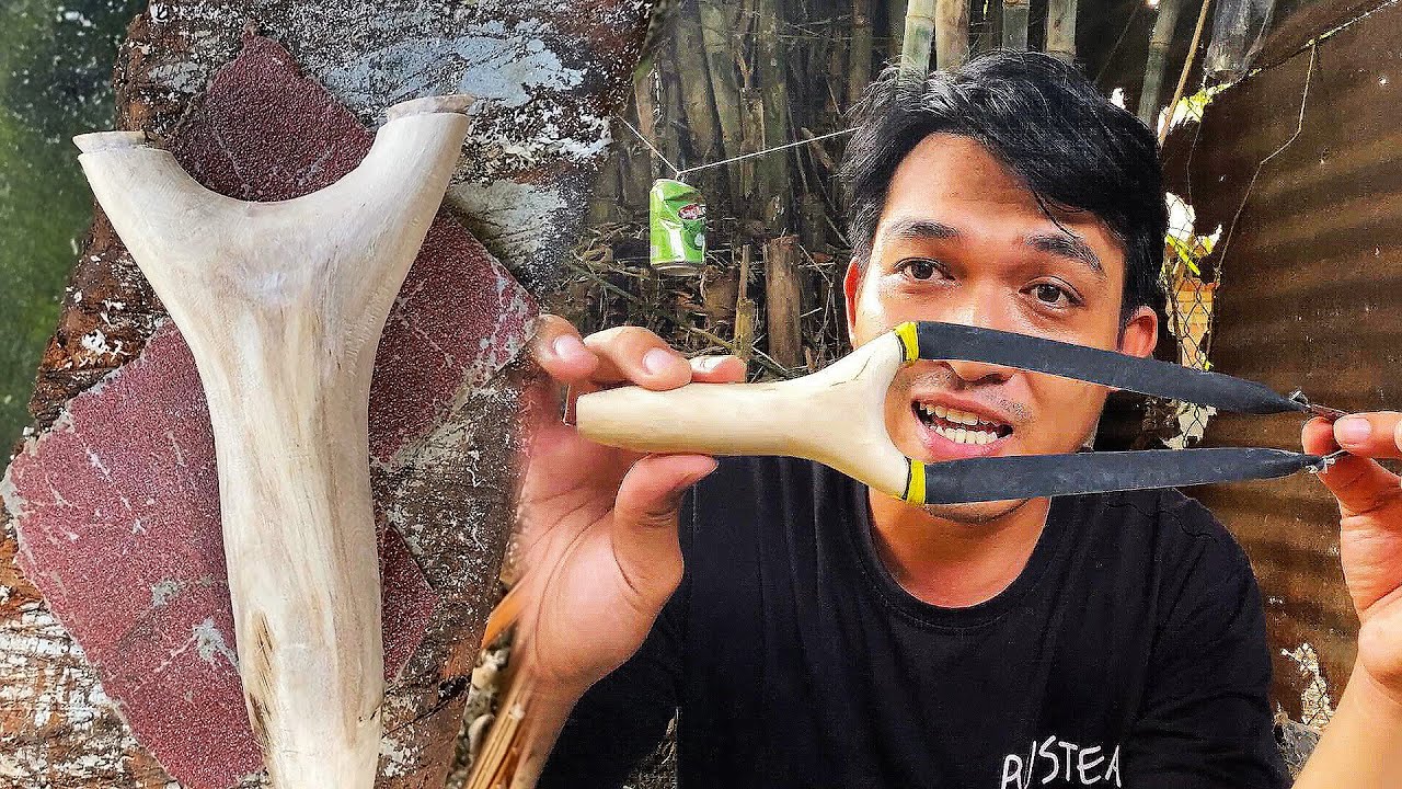 Ná Cao Su Cây Ổi Dây Thun Adam Đen Trắng Một Sự Kết Hợp Hoàn Hảo- Làm Một Cây Ná Ổi