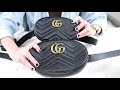 Gucci GG Marmont Matelassé Leather Belt Bag Comparison Video