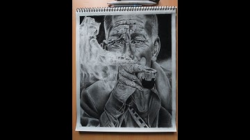 drawing realistic skin texture portrait part 2