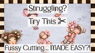 My Easy Fussy Cutting Trick Beginner Friendly