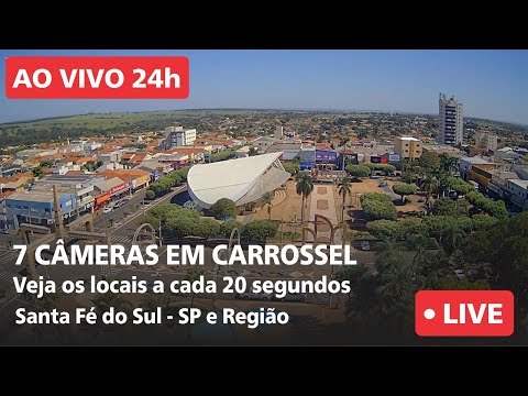 7 Câmeras em Carrossel em Santa Fé do Sul - SP e Região