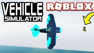 FLYING TO SECRET ISLANDS in Vehicle Simulator! | Roblox