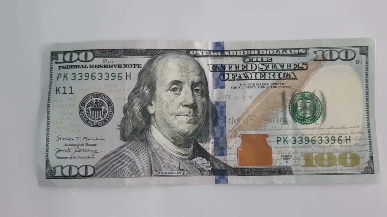 $100 Billnote very cool repeater serial numbers.