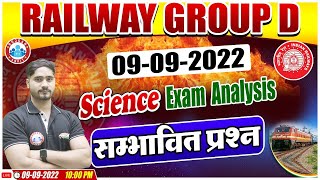 Railway Group D Exam Analysis | Group D Science Most Expected Questions | Group D Science Analysis